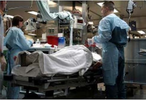 image of a surgical procedure being done